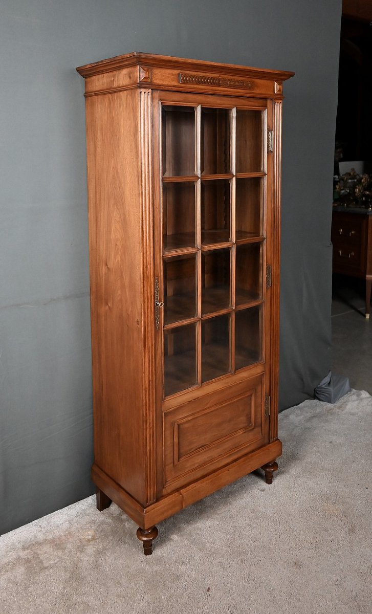Walnut Display Cabinet, Louis XVI Style – Early 20th Century-photo-3