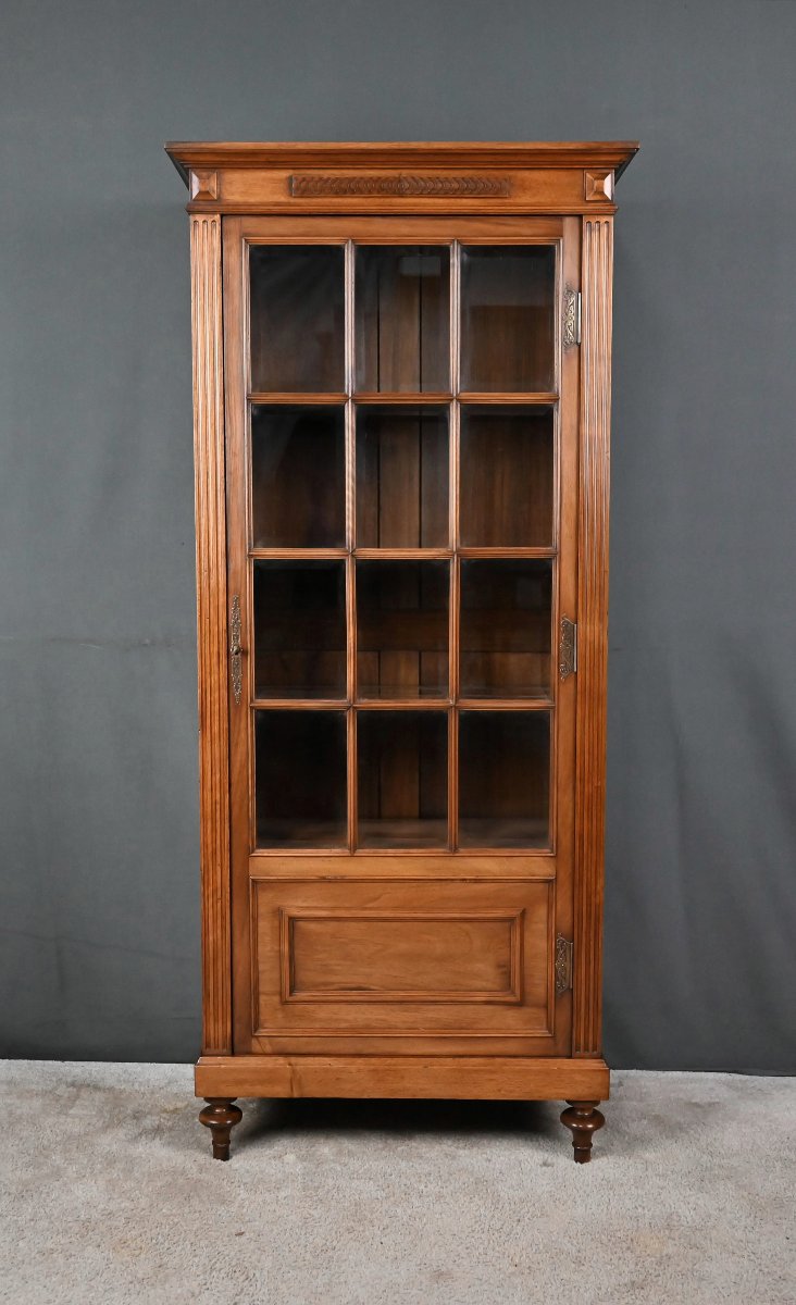 Walnut Display Cabinet, Louis XVI Style – Early 20th Century-photo-1