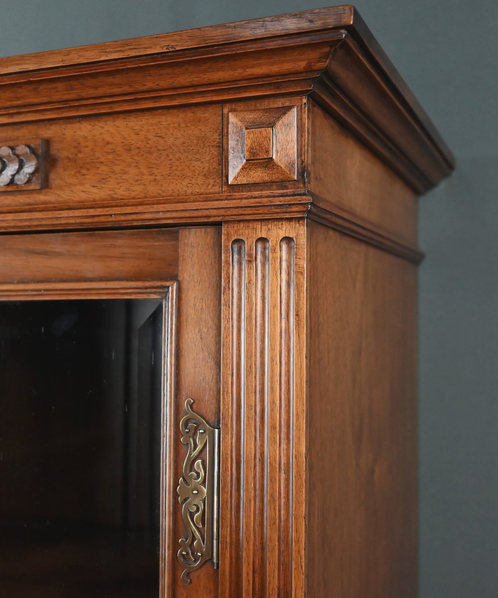 Walnut Display Cabinet, Louis XVI Style – Early 20th Century-photo-3