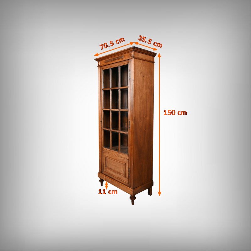 Walnut Display Cabinet, Louis XVI Style – Early 20th Century-photo-8