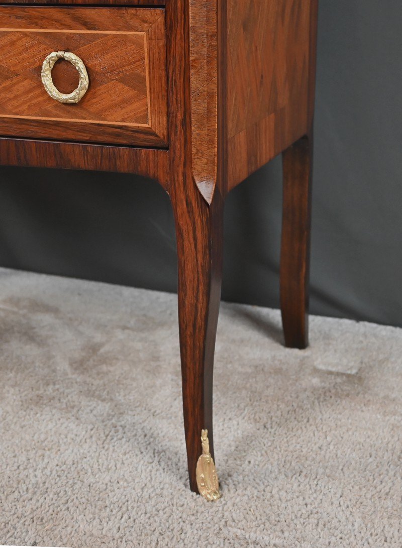 Commode en Marqueterie, Style Transition Louis XV Louis XVI – Milieu XXe-photo-6