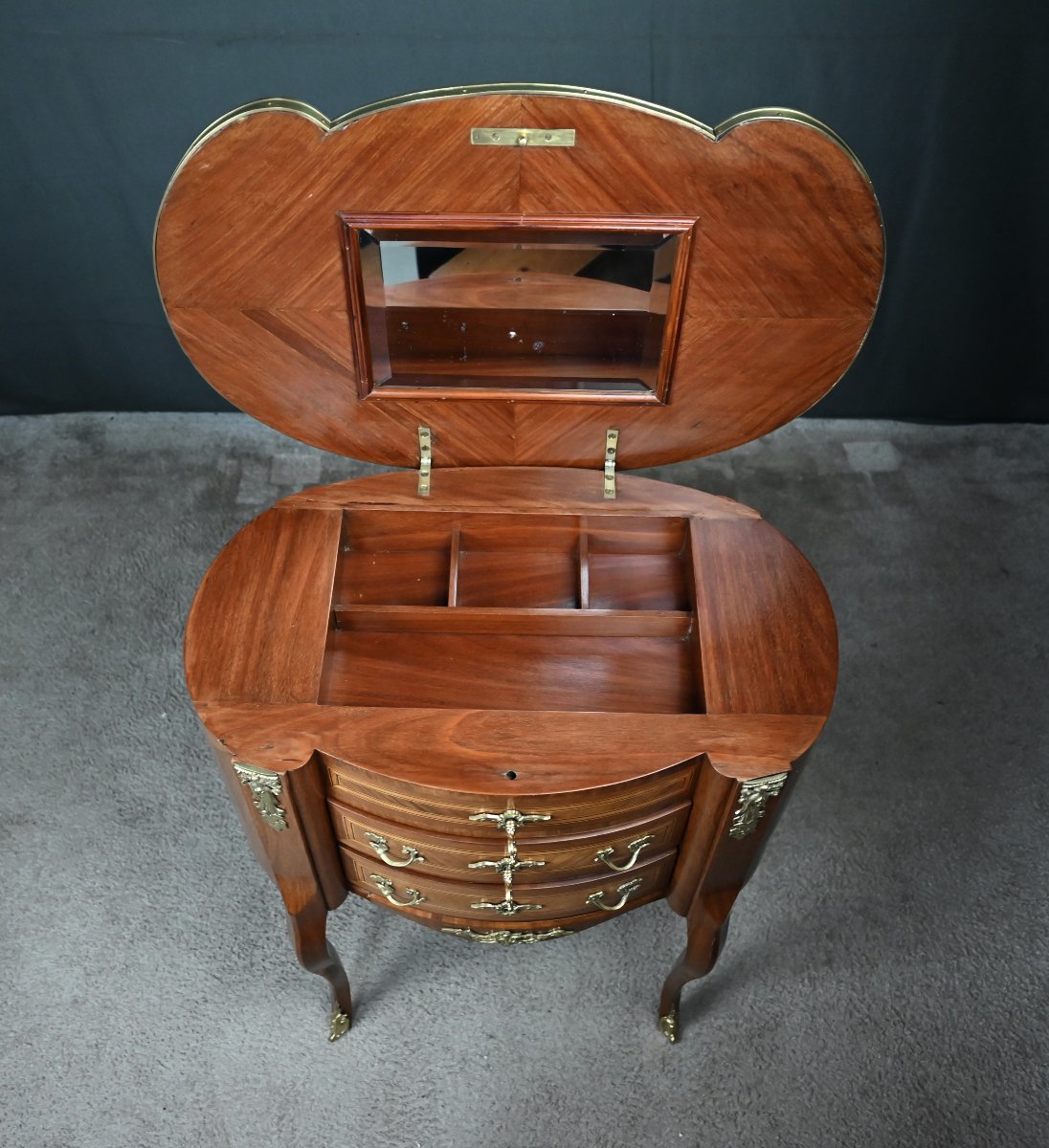 Small Mahogany Dressing Table, Transition Style – 1940-photo-7