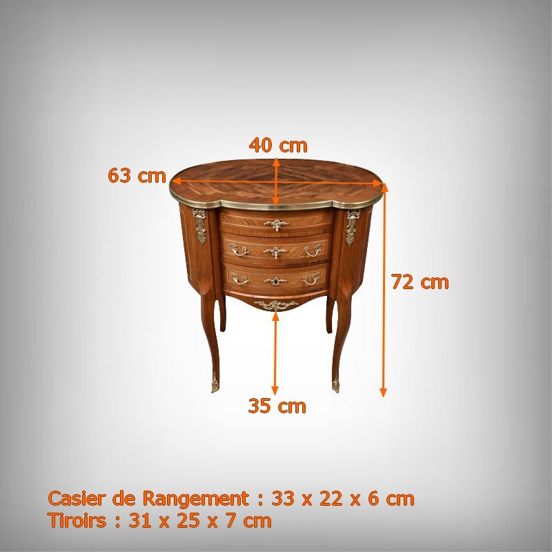 Small Mahogany Dressing Table, Transition Style – 1940-photo-8