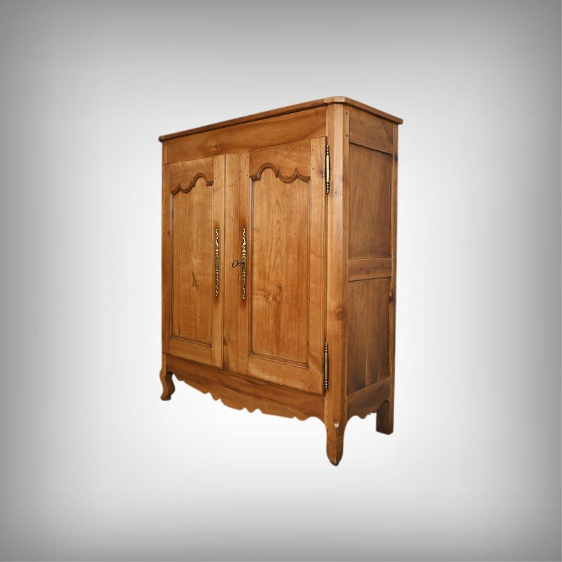 Armoire Bassette Angevine en Merisier, style Louis XV – Milieu XIXe-photo-2