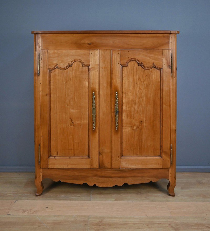 Armoire Bassette Angevine en Merisier, style Louis XV – Milieu XIXe-photo-1