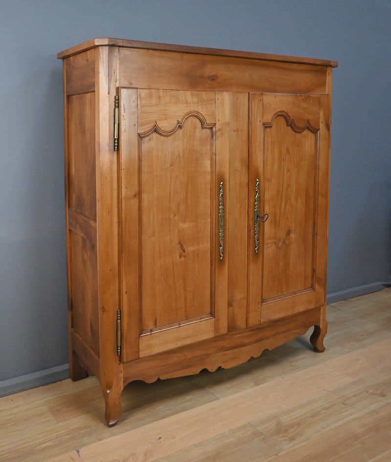 Armoire Bassette Angevine en Merisier, style Louis XV – Milieu XIXe-photo-4