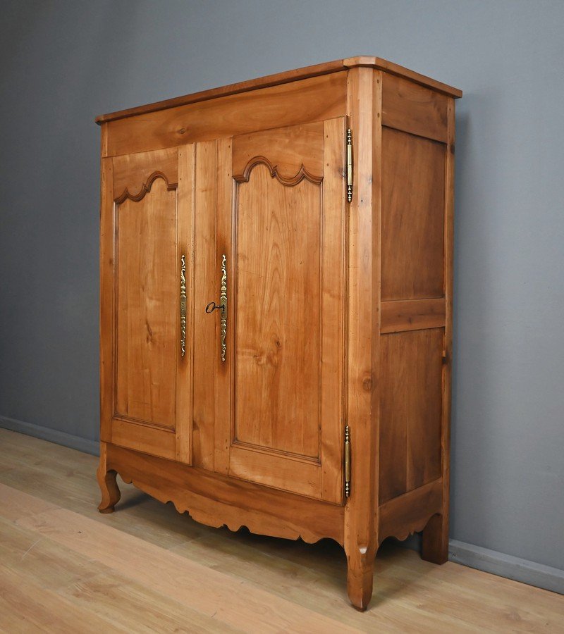 Armoire Bassette Angevine en Merisier, style Louis XV – Milieu XIXe-photo-5