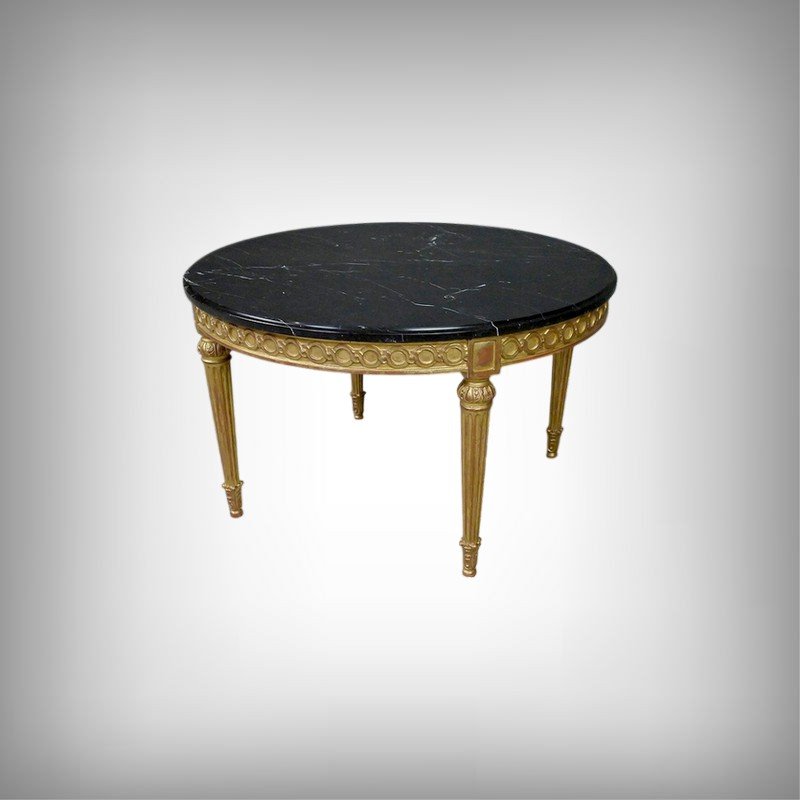 Table Marble Gold Wood-photo-2