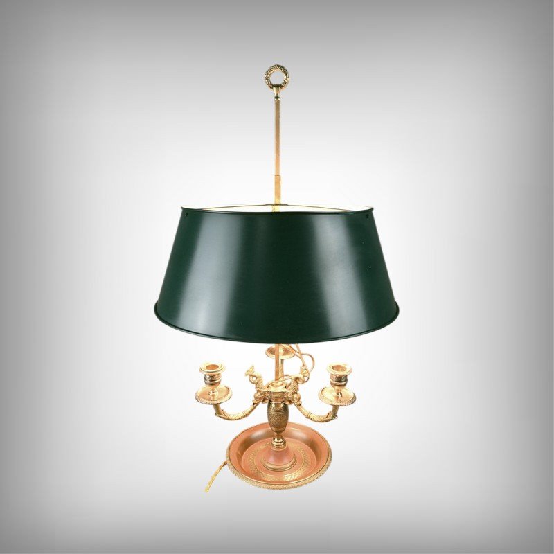 Bronze Hot-water Bottle Lamp, Restoration Style – Early 20th Century-photo-2