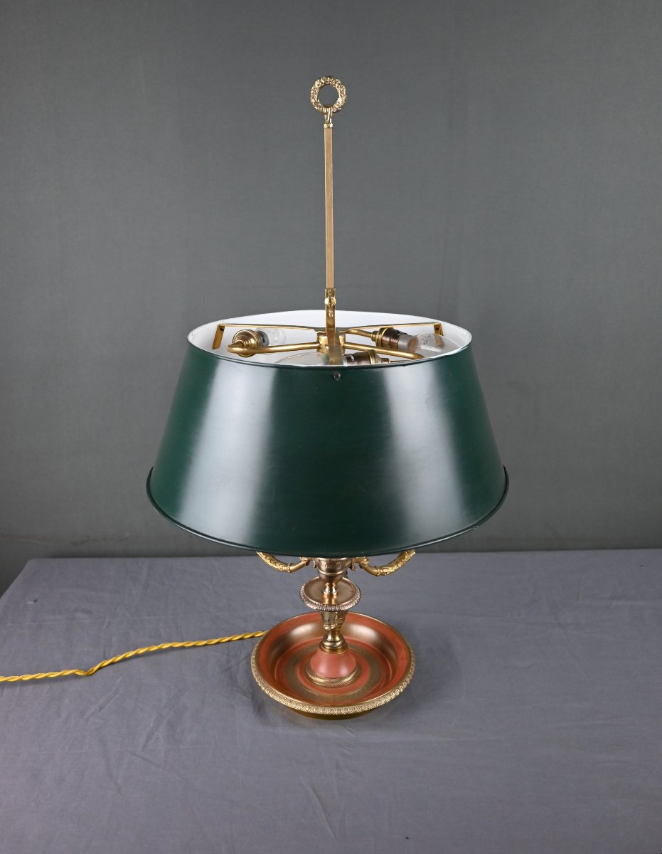 Bronze Hot-water Bottle Lamp, Restoration Style – Early 20th Century-photo-2