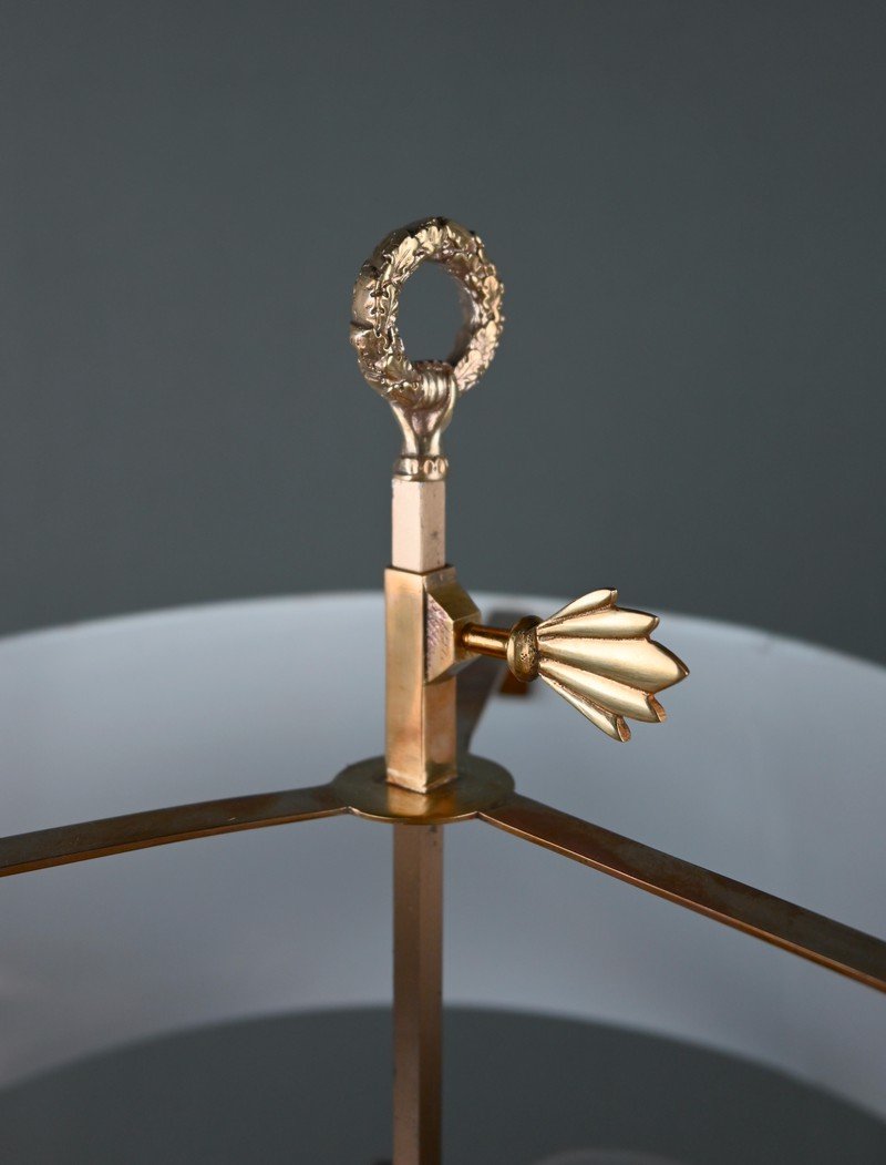 Bronze Hot-water Bottle Lamp, Restoration Style – Early 20th Century-photo-7