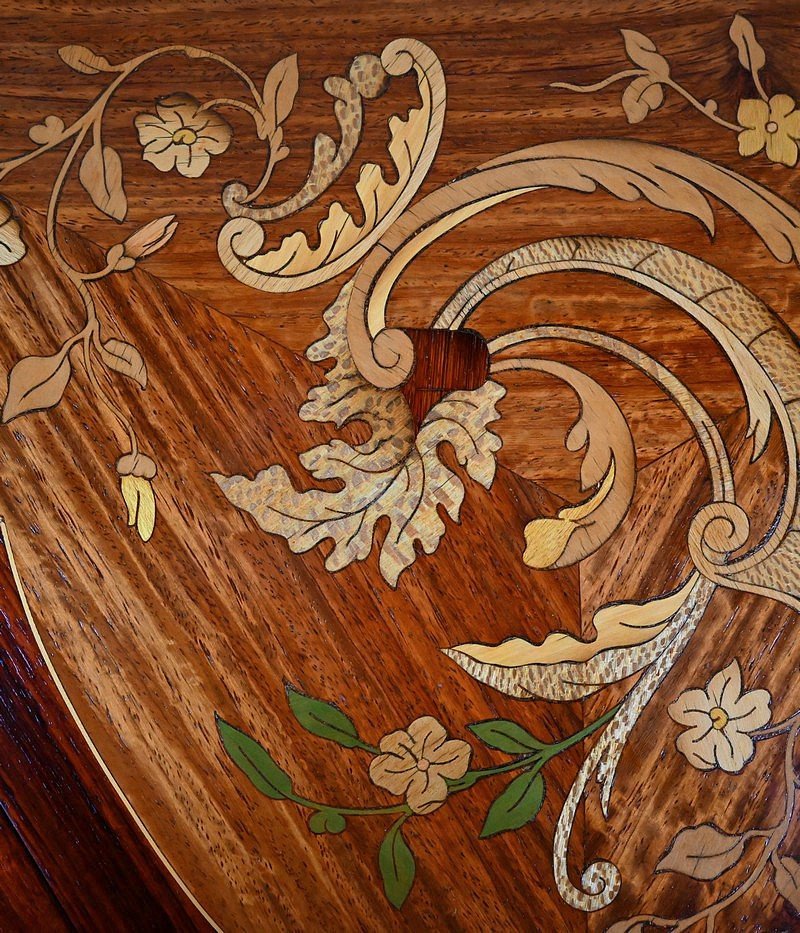 Petite Table à Volets en Acajou, époque Napoléon III – 2ème partie XIXe-photo-3
