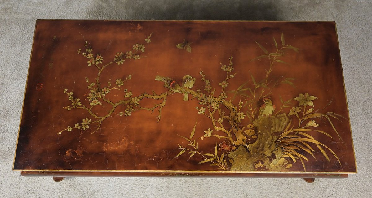 Lacquered Wood Coffee Table, China – Mid-20th Century-photo-4