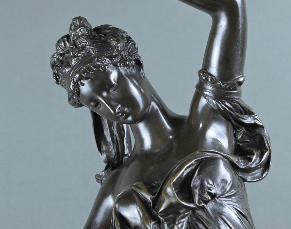 Important "summer" Bronze, Signed Carrier-belleuse – 2nd Half Of The 19th Century-photo-4