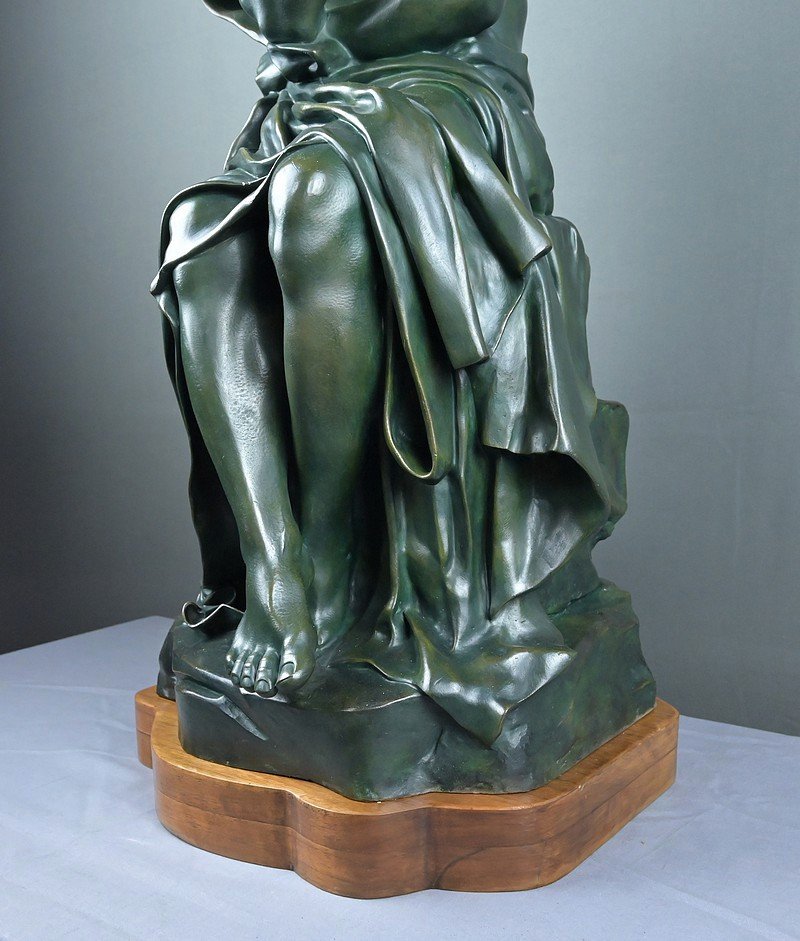 Important Bronze « Le Penseur », signé Chiparus, Art Déco – 1ère partie XXe-photo-3
