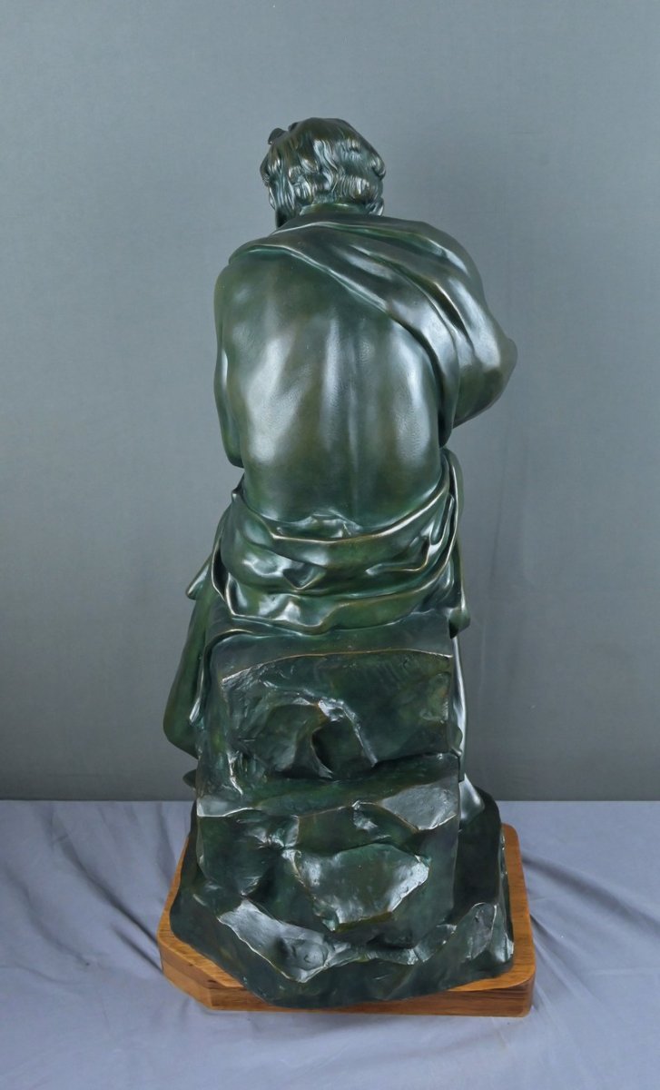 Important Bronze « Le Penseur », signé Chiparus, Art Déco – 1ère partie XXe-photo-7