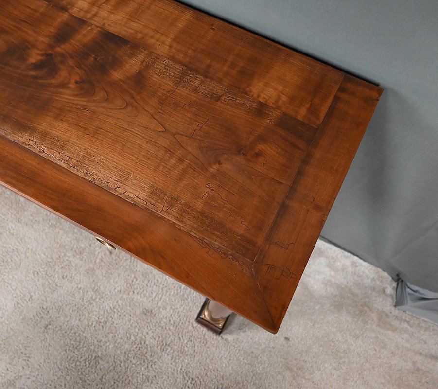 Cherrywood Console Table, Empire Style – Mid-19th Century-photo-3