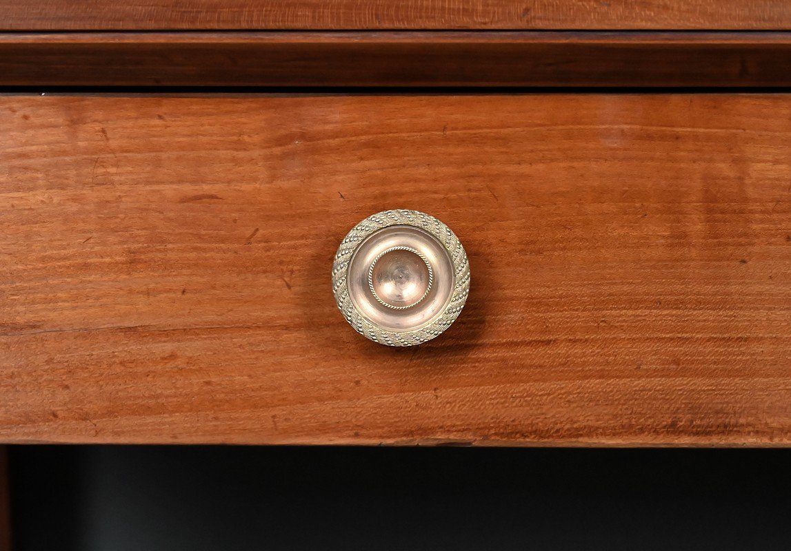 Cherrywood Console Table, Empire Style – Mid-19th Century-photo-6