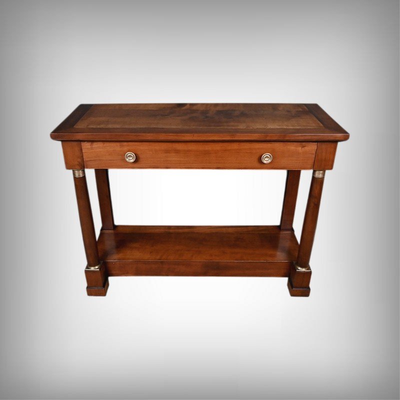 Cherrywood Console Table, Empire Style – Mid-19th Century