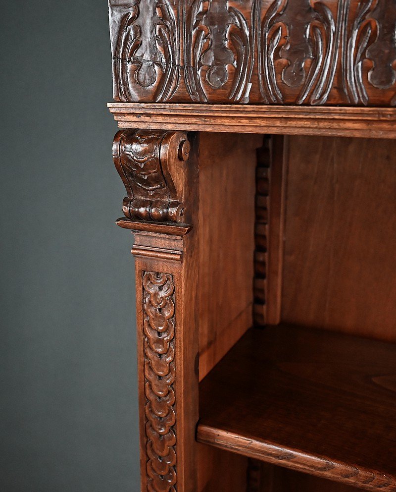 Small Walnut Bookcase – Early 20th Century-photo-4