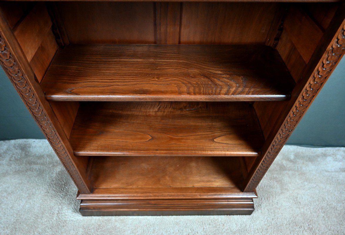 Small Walnut Bookcase – Early 20th Century-photo-8