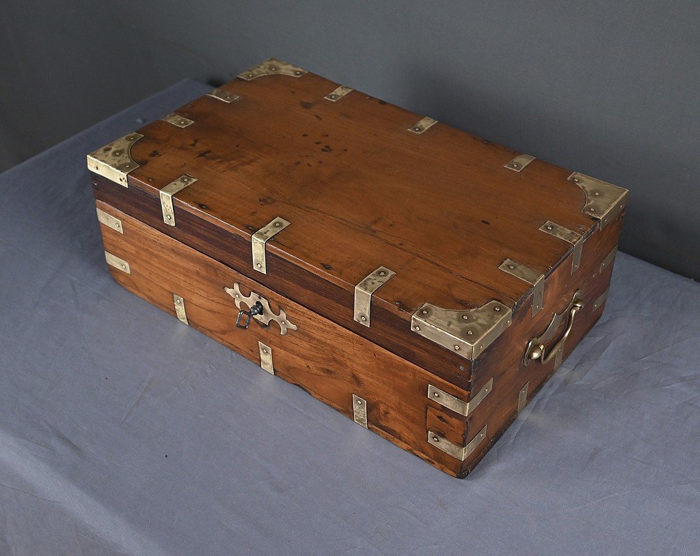 Teak Letter Chest – Late 19th Century-photo-3