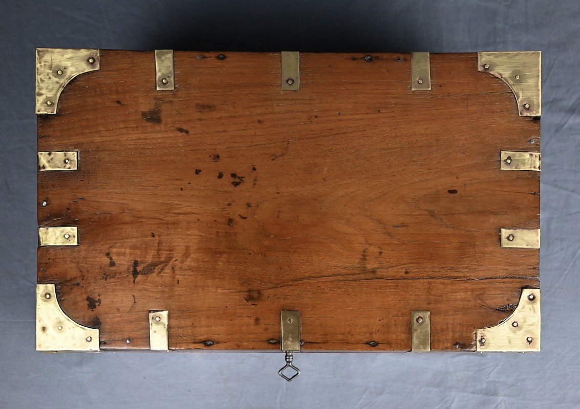 Teak Letter Chest – Late 19th Century-photo-4