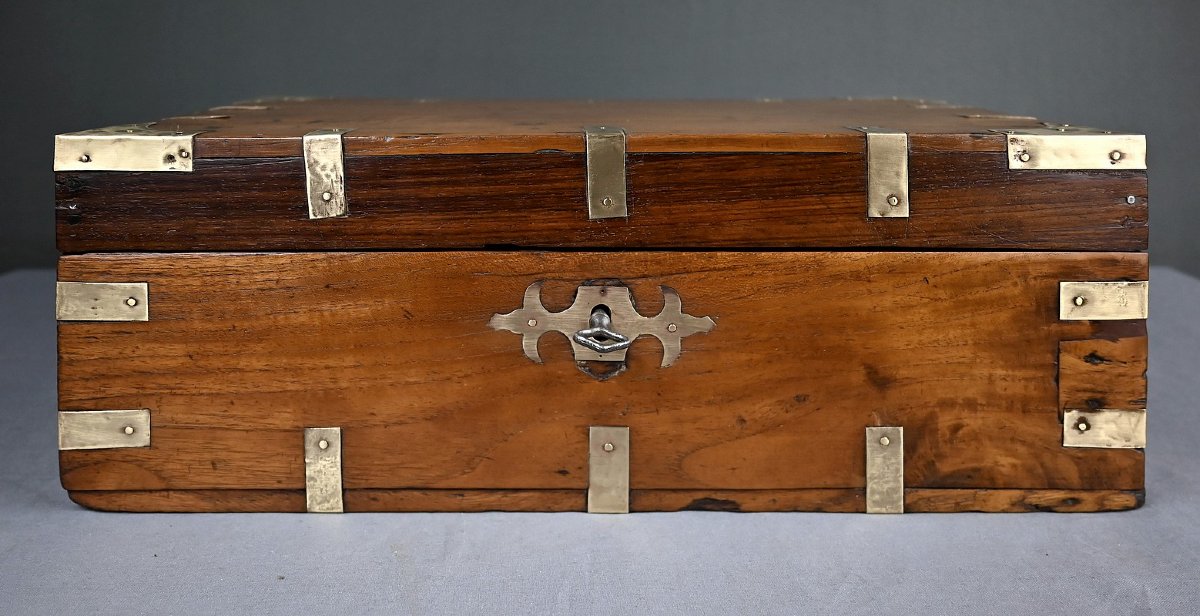 Teak Letter Chest – Late 19th Century-photo-1