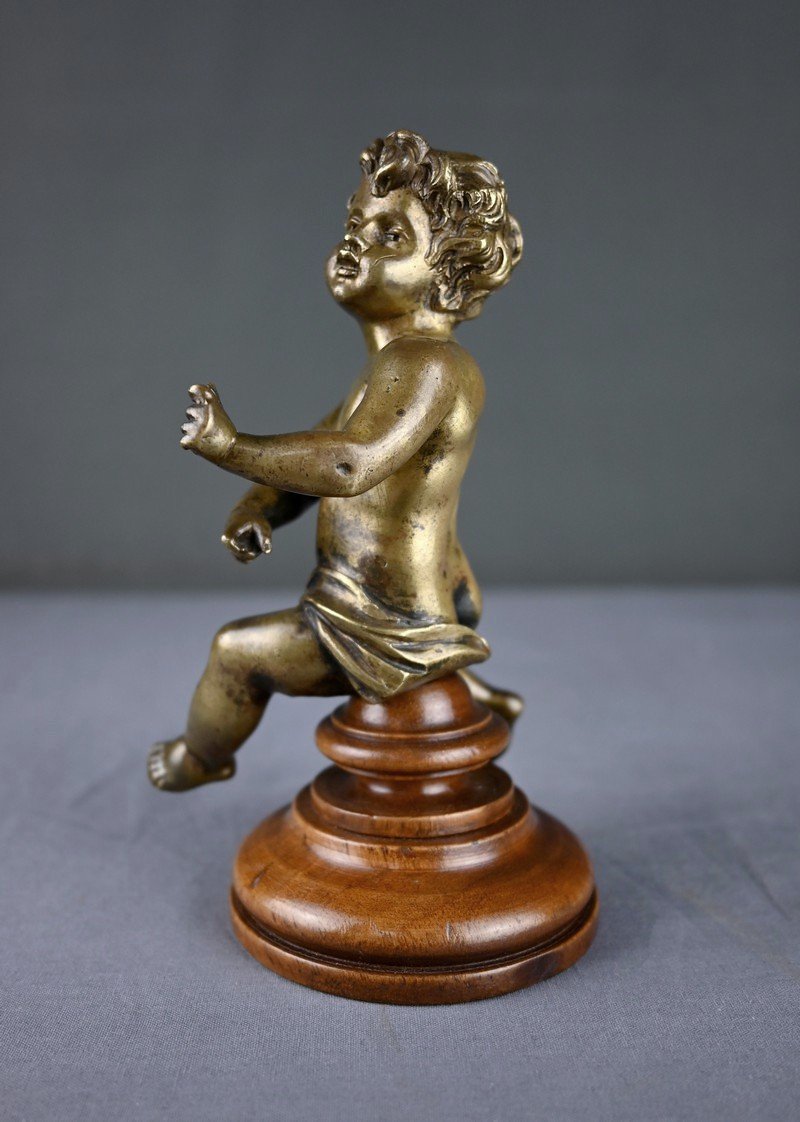Bronze Sculpture “le Petit Amour Assis,” After Bouchardon – Early 20th Century-photo-2