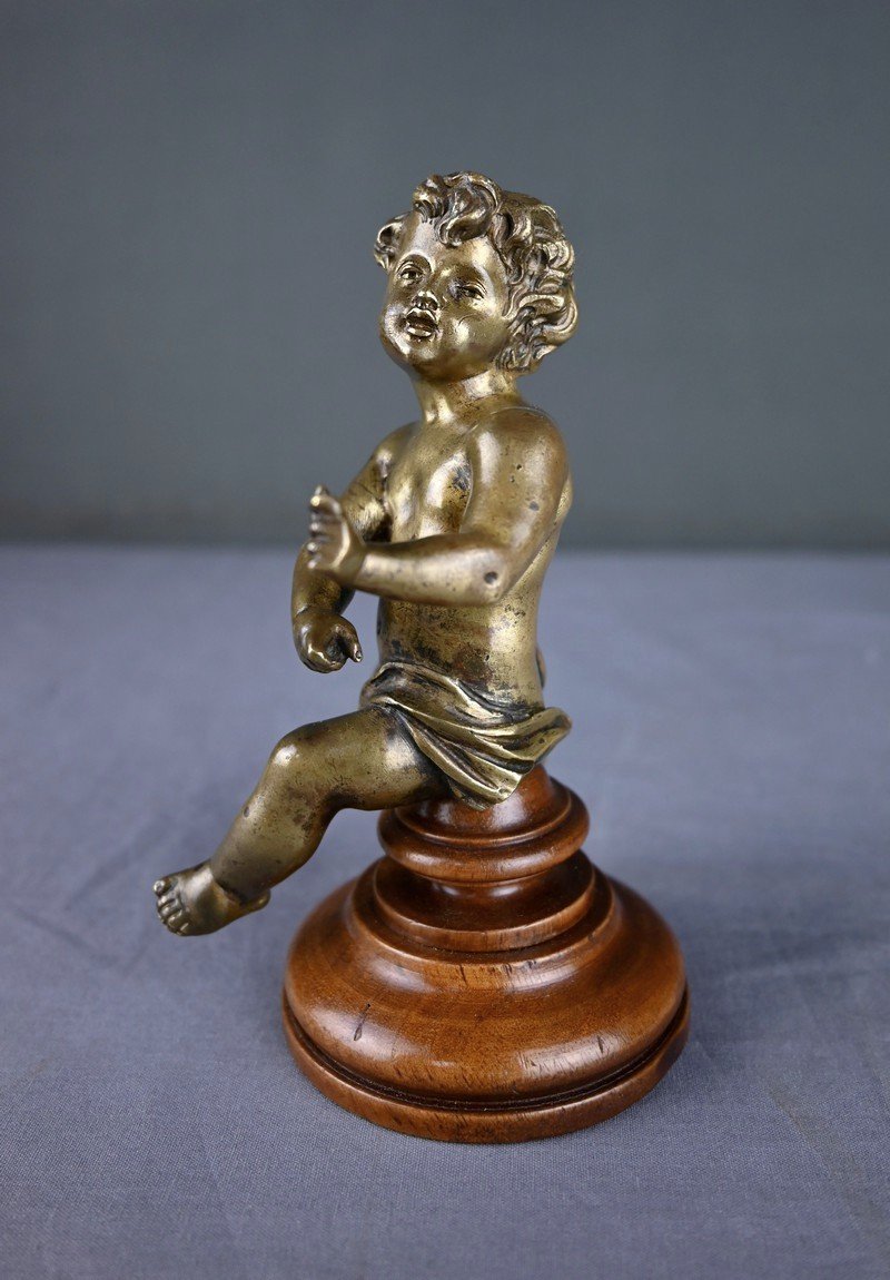 Bronze Sculpture “le Petit Amour Assis,” After Bouchardon – Early 20th Century-photo-6