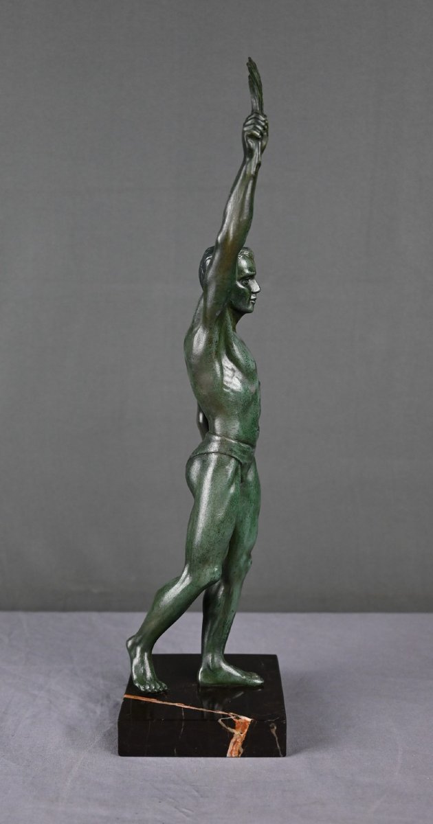 Régule Sculpture “la Victoire,” Art Deco – Early 20th Century-photo-3