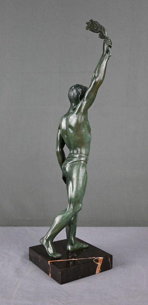 Régule Sculpture “la Victoire,” Art Deco – Early 20th Century-photo-4