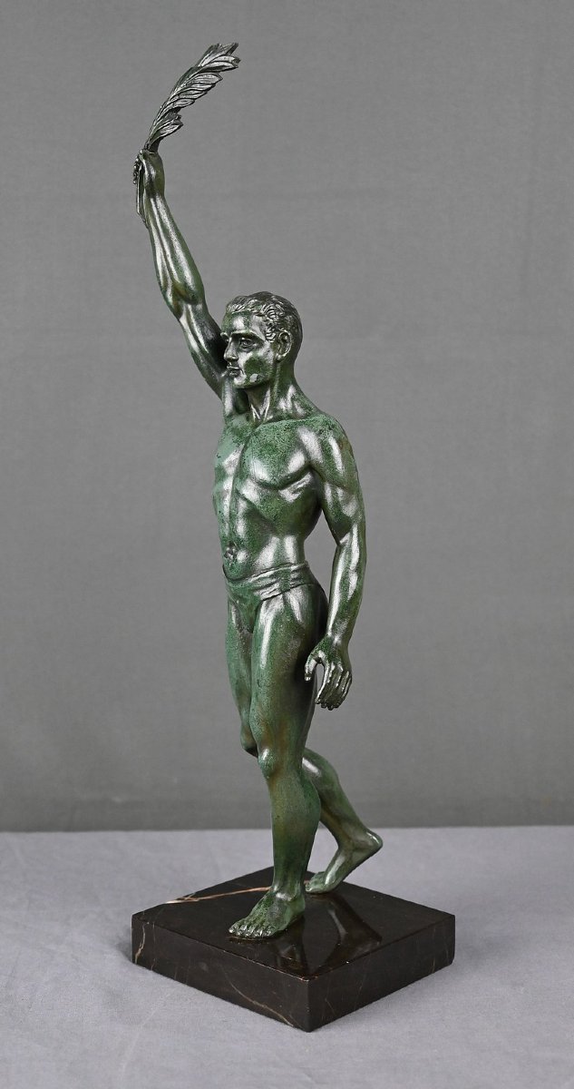 Régule Sculpture “la Victoire,” Art Deco – Early 20th Century-photo-4