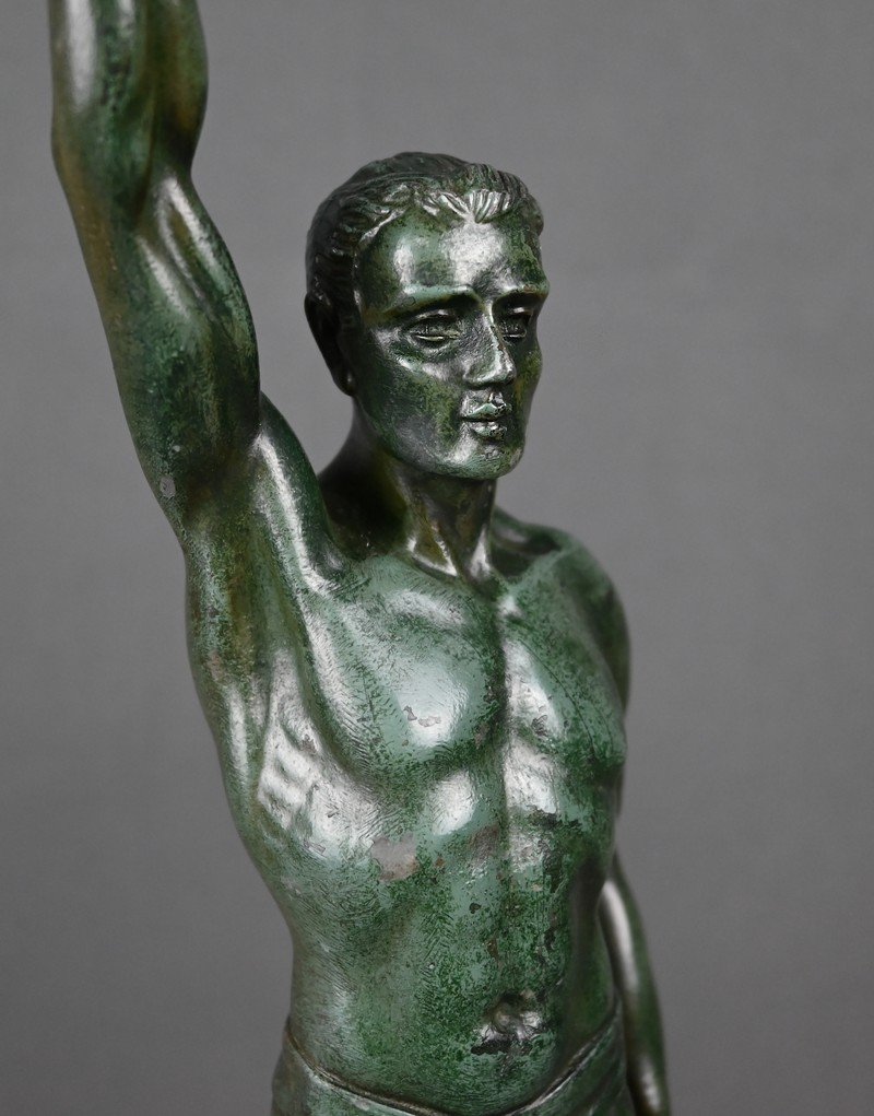 Régule Sculpture “la Victoire,” Art Deco – Early 20th Century-photo-7