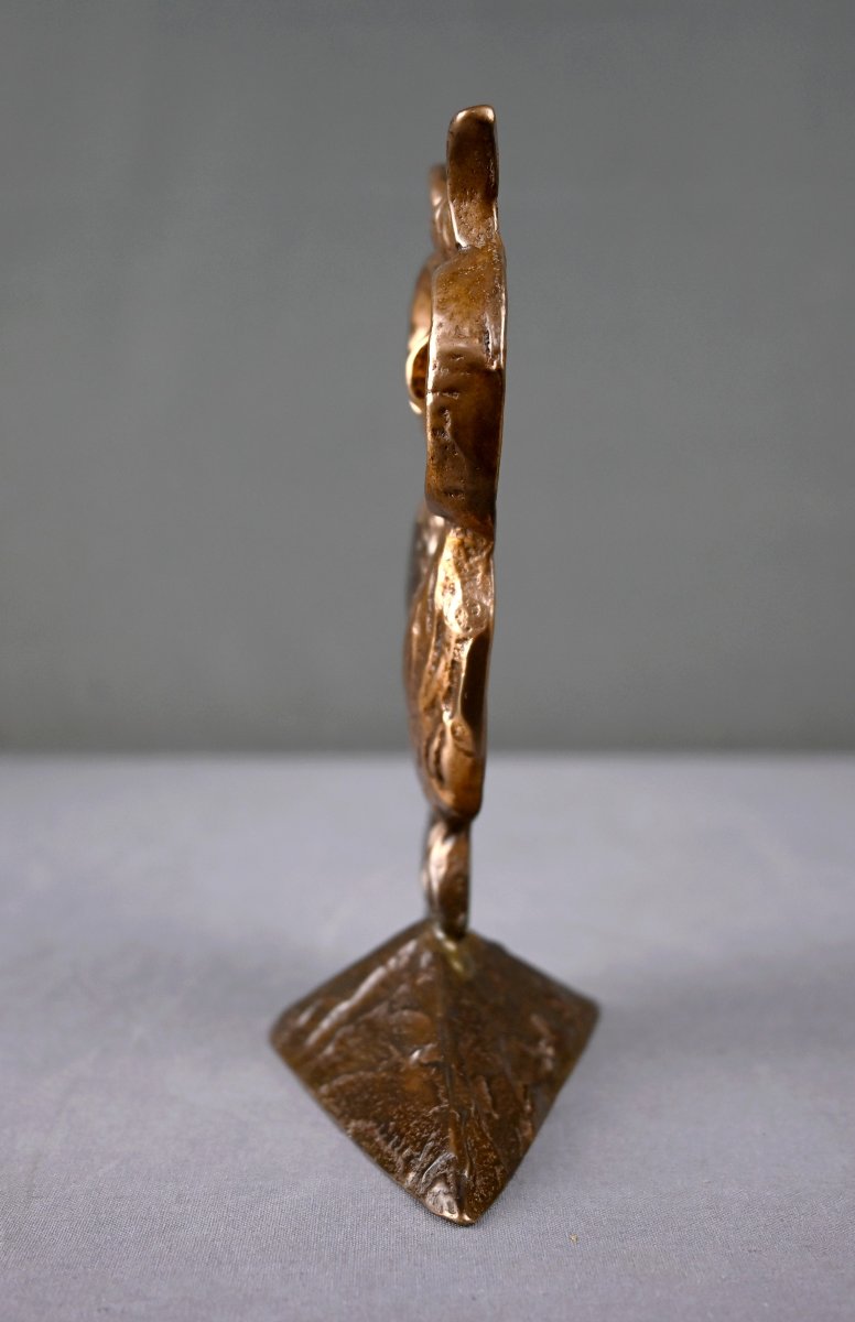 Bronze Sculpture “the Owl” By Lohé – Second Half Of The 20th Century-photo-8