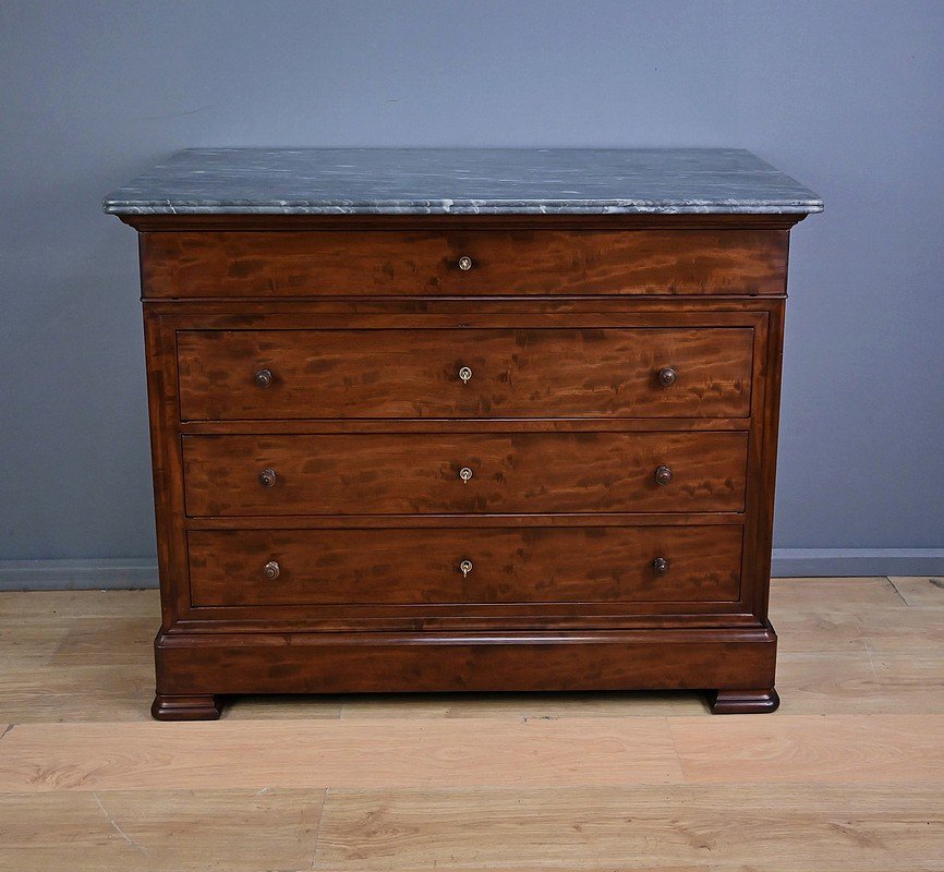 Mahogany Chest Of Drawers, Louis-philippe Style – Late 19th Century-photo-3