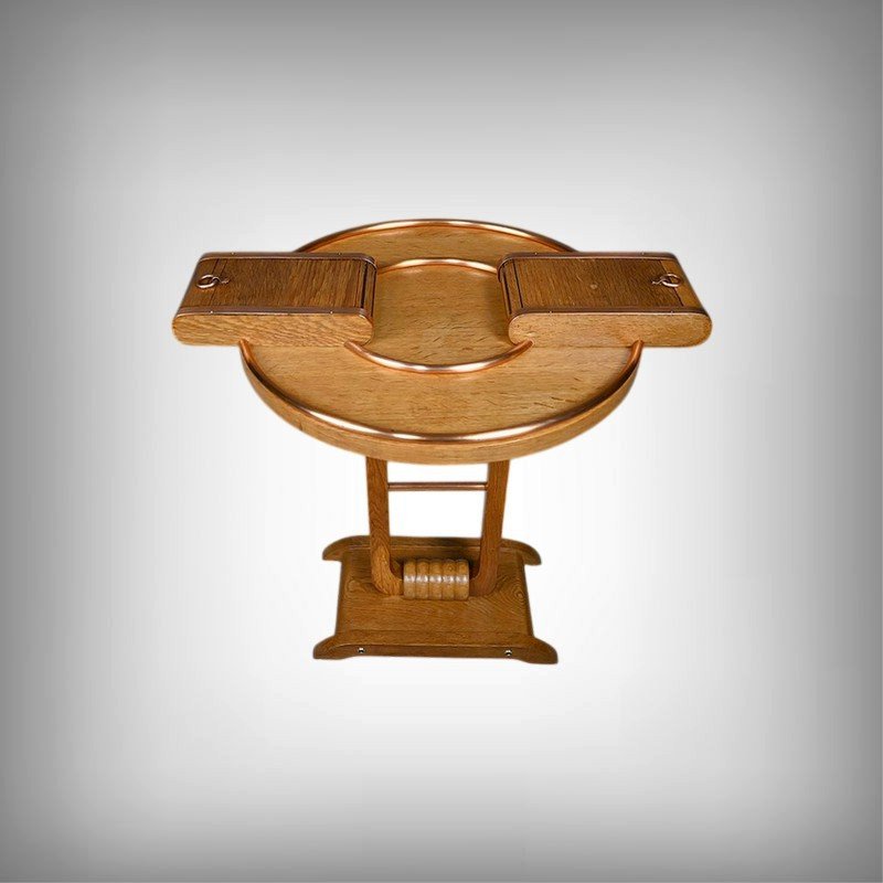 Small Oak Smoking Table, Art Deco Period – 1930-photo-2