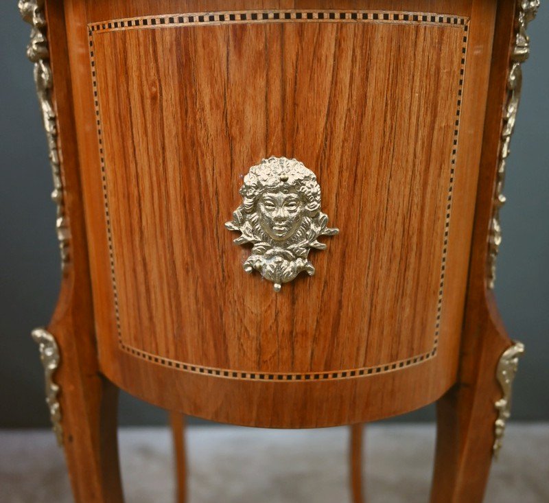 Small Marquetry Coffee Table, Transition Style – 1940-photo-7