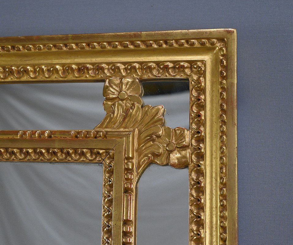 Grand Miroir à Parcloses, style Louis XVI – Milieu XXe-photo-2