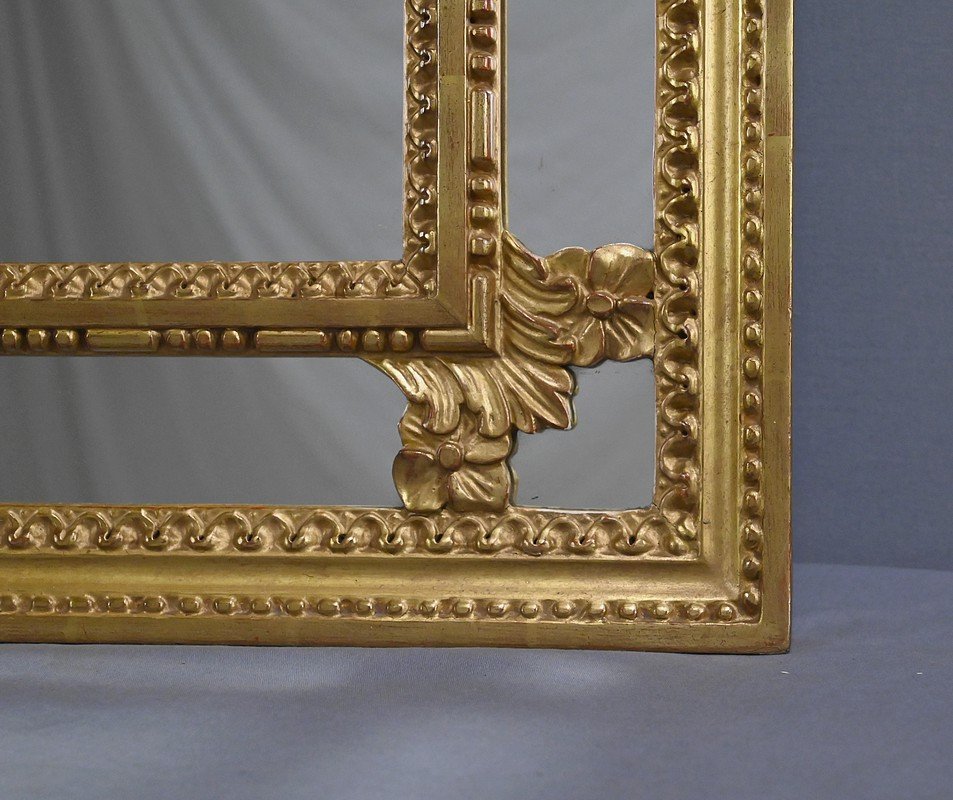 Grand Miroir à Parcloses, style Louis XVI – Milieu XXe-photo-5