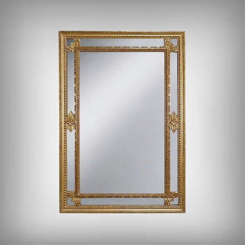 Grand Miroir à Parcloses, style Louis XVI – Milieu XXe