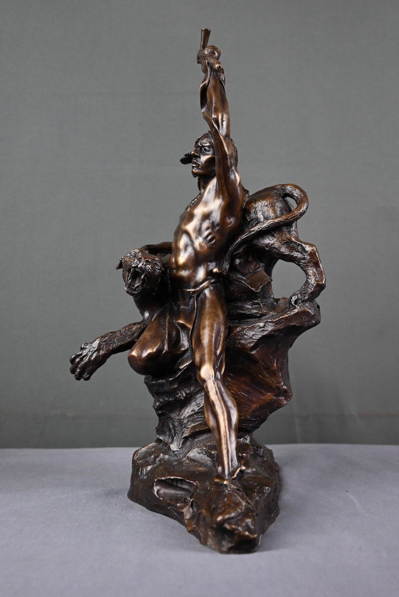 Bronze « Spirit of War » d’après Buck McCain – XXe-photo-2