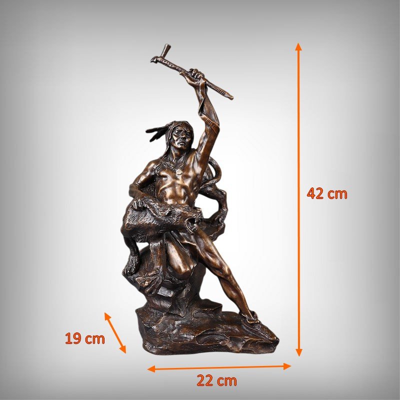 Bronze « Spirit of War » d’après Buck McCain – XXe-photo-8