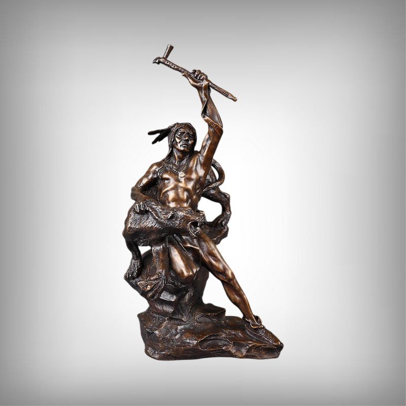 Bronze « Spirit of War » d’après Buck McCain – XXe