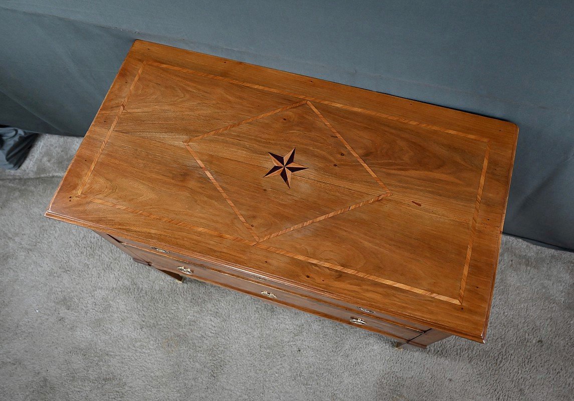 Commode Sauteuse en Marqueterie, Style Louis XVI – 1re partie XXe-photo-2