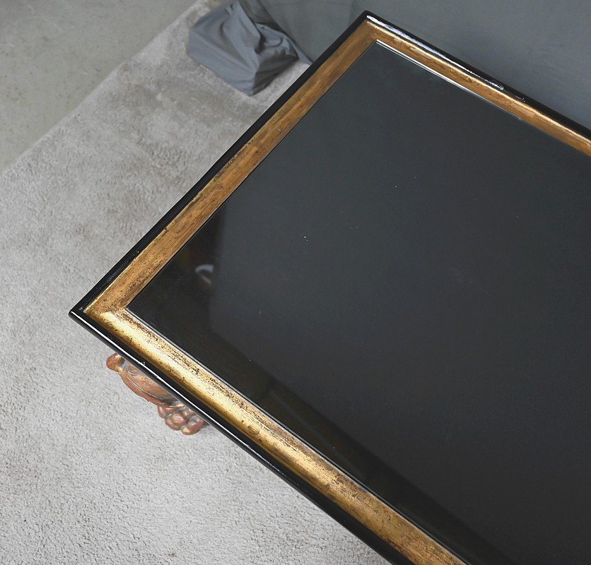Grande Table Basse Impériale avec plateau de verre, Chine – XXe-photo-4