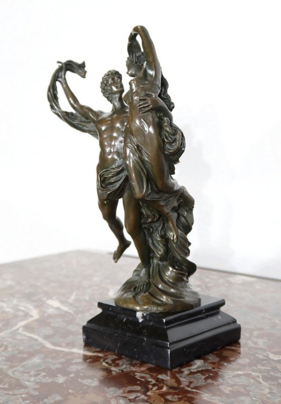  Bronze « Couple De Danseurs Enlacés », De Sartorisio - 1900 -photo-3