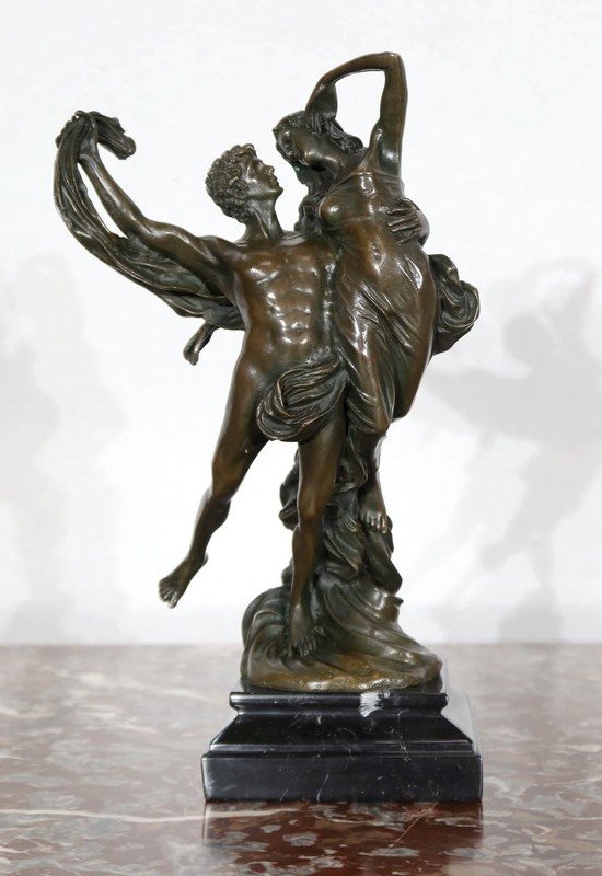  Bronze « Couple De Danseurs Enlacés », De Sartorisio - 1900 -photo-4