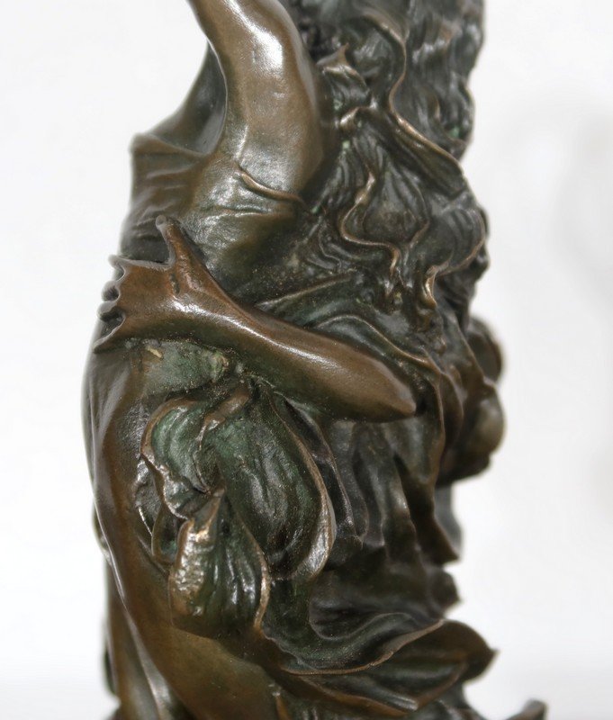  Bronze « Couple De Danseurs Enlacés », De Sartorisio - 1900 -photo-5