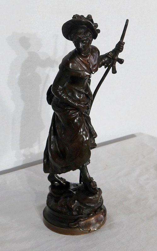  Bronze « Miss Helyett » De A.gaudez – Fin XIXe -photo-2